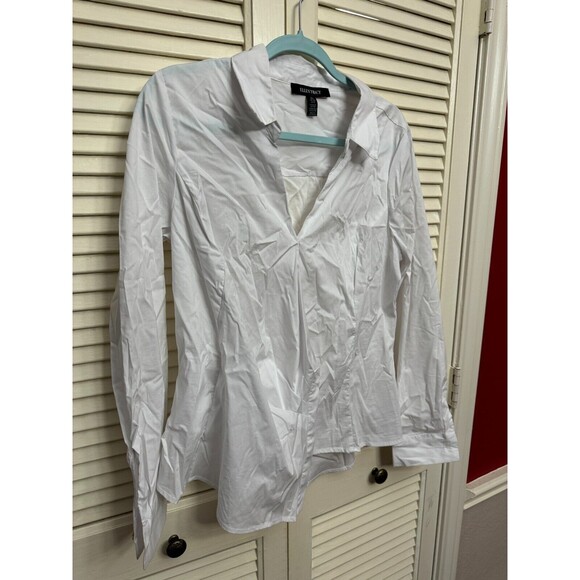 Ellen Tracy Button Down Long Sleeve Shirt SIZE L - Picture 2 of 5